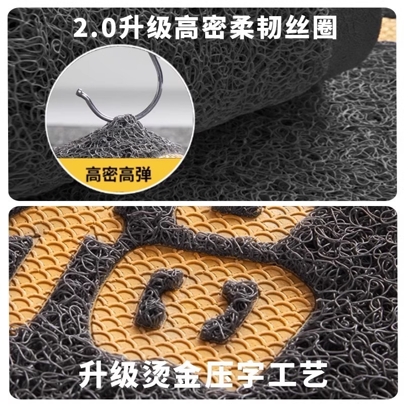 入戸ドアマット高級感滑り止めワイヤーリング玄関玄関マット入門ドアマット屋外足マット|undefined
