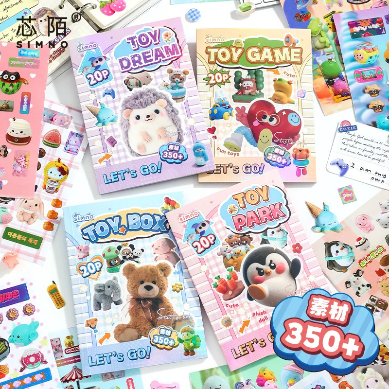 Toy, sticker, fresh cute doll