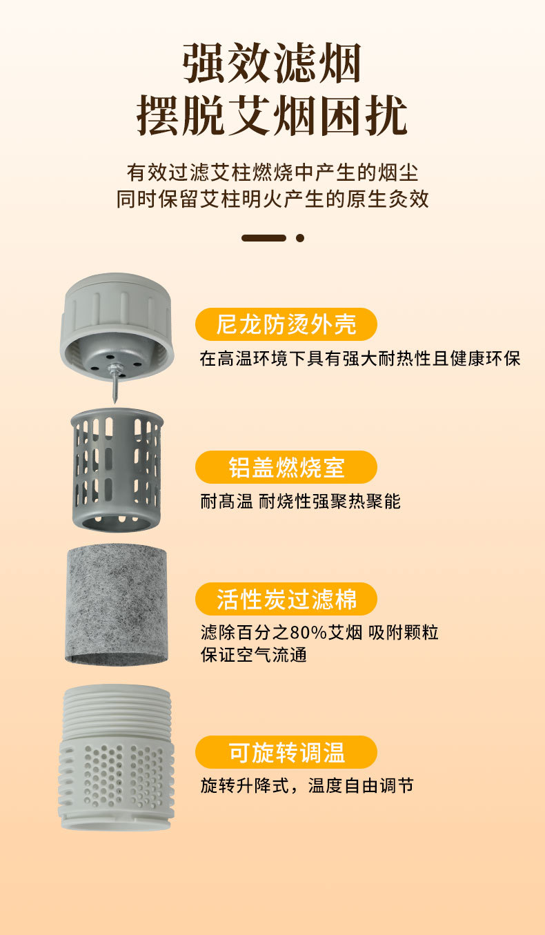 Neck Moxibustion Box Portable Cervical Warming Therapy Device for Home Heat Compress Care specifications