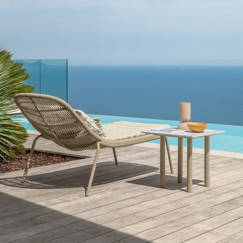 Sofá de exterior para ocio, sillón de jardín moderno y sencillo, diseño de protección solar para una sola persona, muebles de exterior de ratán. image 3