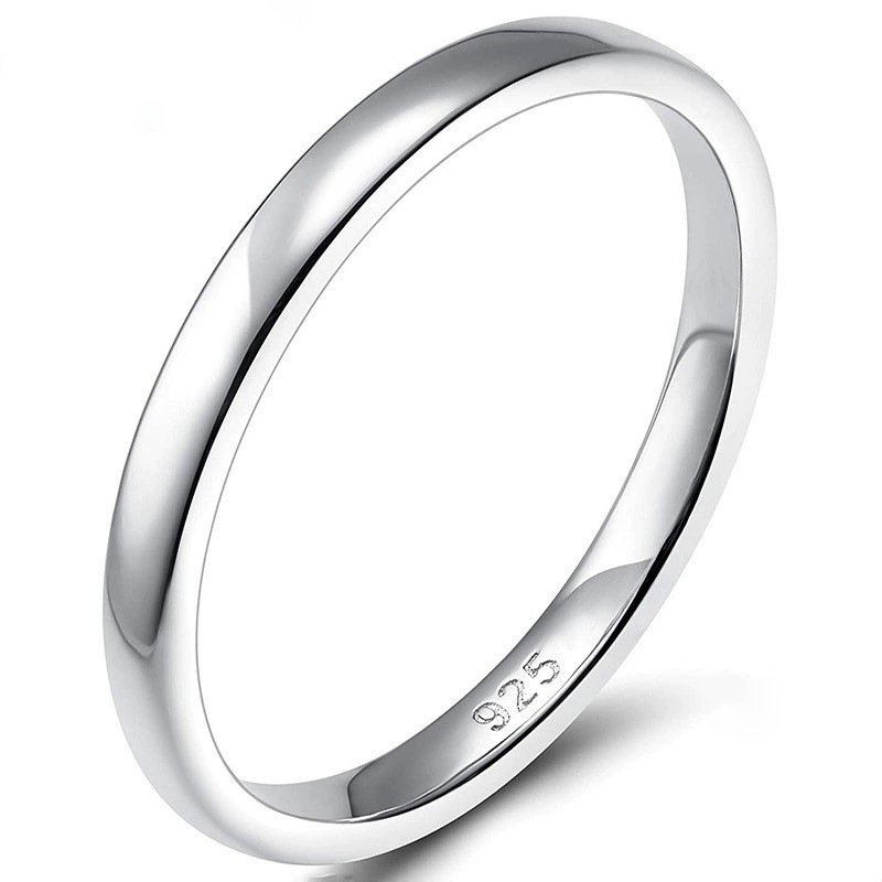 7g Weight Rings Classification 5, 6, 7 Ring Size 1 Piece Quantity Daily Occasion 925 Sterling Silver Geometric Rings 925 Sterling Silver Rings