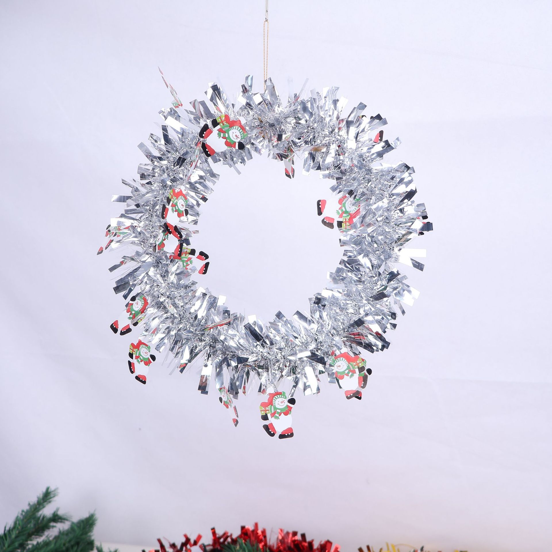 Navidad dibujos animados muñeco de nieve viejos guirlandas guirlandas navideñas decoración guirlandas ventanas colgantes image 8