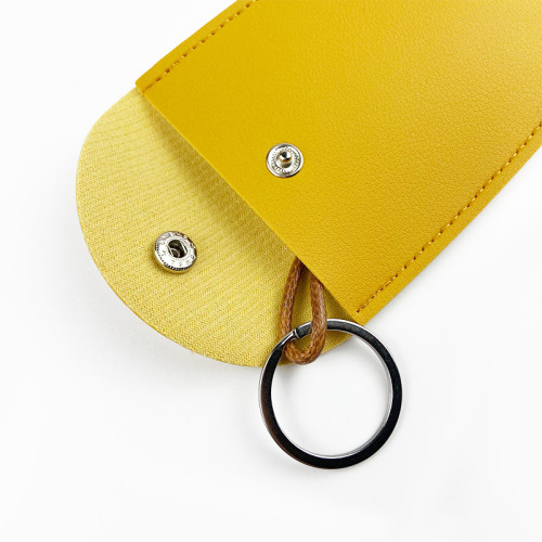 Car pull-out key storage bag portable compact mini key storage bag PU leather key bag
