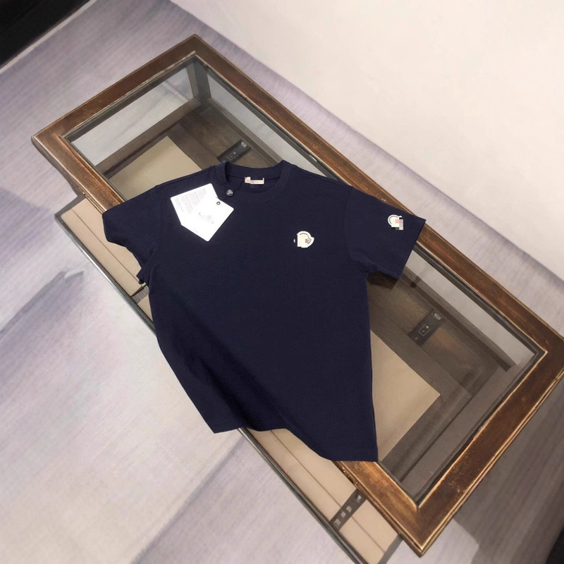 Spring and Summer New Style Mongolian Classic Versatile Single Ogo Embroidered Badge Short-Sleeved T-Shirt for Men and Women, Casual and Loose Ins