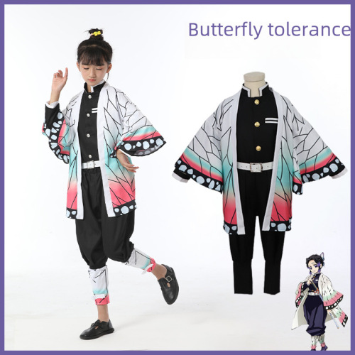 Cross-border source children's set Demon Slayer: Kimetsu no Yaiba Kanao Tsuyuri cosplay costume Japanese anime