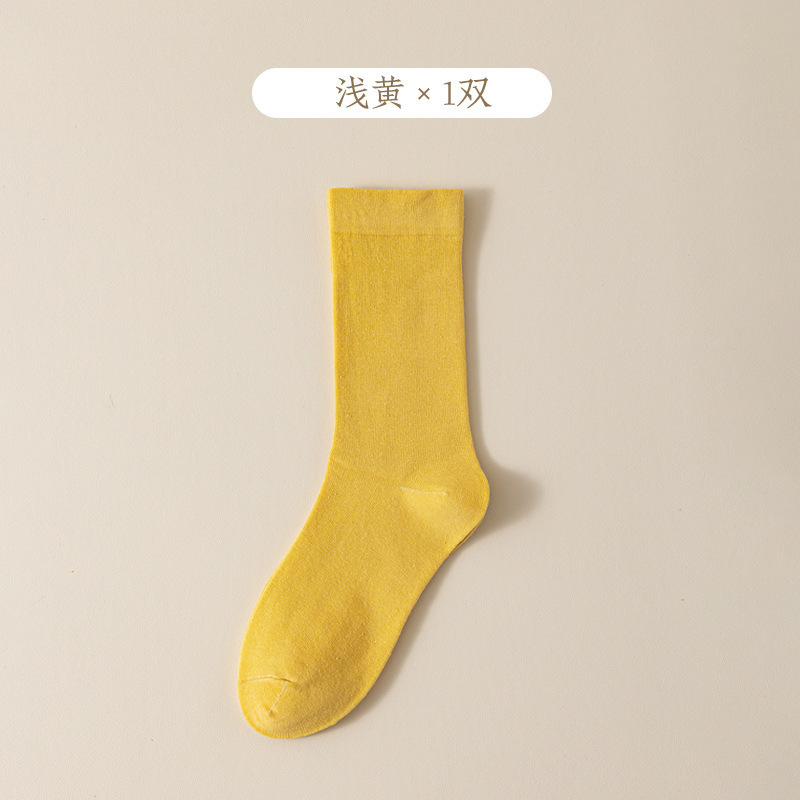 白色袜子女春秋中筒袜ins潮韩系防臭高档全棉松口月子袜堆堆袜子|undefined