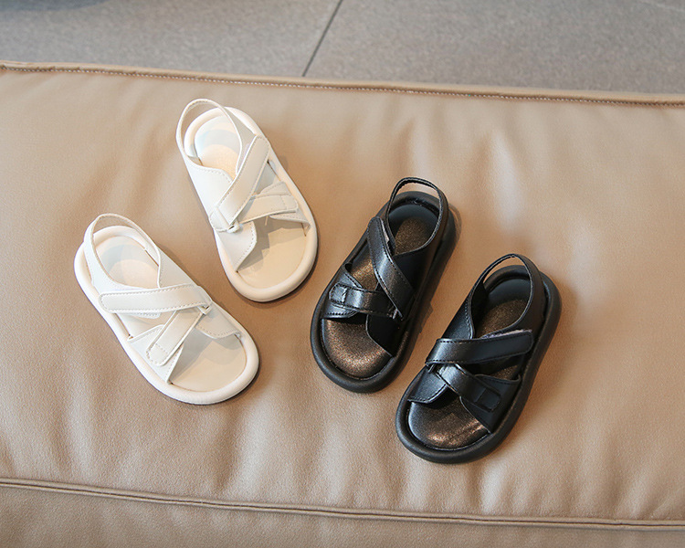 Versione coreana casual Velcro 2022 estate nuove scarpe da spiaggia per ragazzi e ragazze tendenza per sandali per bambini di piccole e medie dimensioni_voghion.com