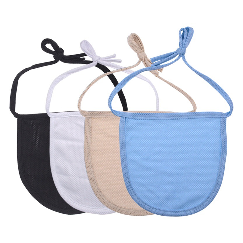 Zhongshuo gas corte garganta llena cubierta de polvo cortina babero paciente cuidado especial almohadilla carcasa tubo incisión garganta cortina laríngea máscara