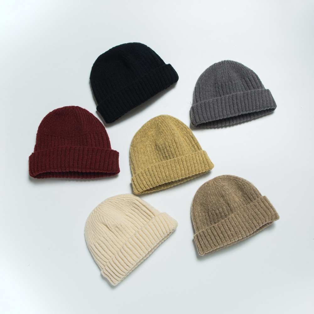 105g Weight Office, Outdoor, Travel, Birthday, Festival, Sports, Shopping Occasion Stripe Pattern Unisex Gender Hip-Hop Style Light Grey, Grey, Beige, Green, Blue, Wine Red, Camel, Yellow, Black Color One Size Size Korean Melon Hat Warm Pure Color Knitted Wool Hat Outdoor Hat Hip Hop Tide 2