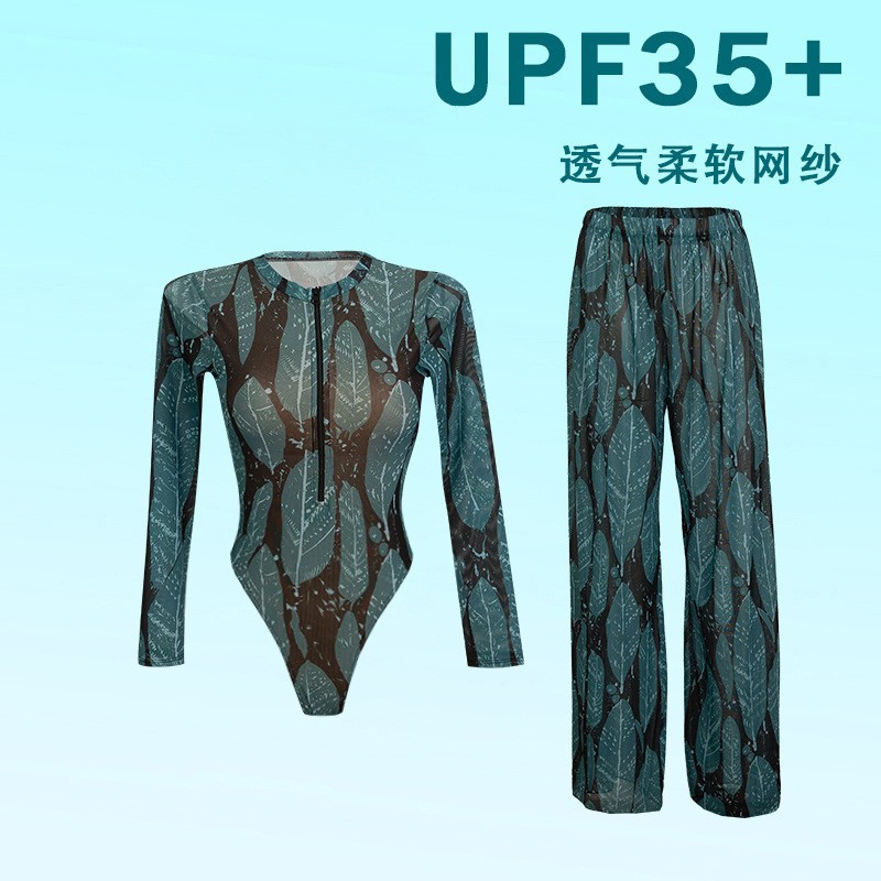 2026 nuevo traje de baño europeo y americano unido bikini Kupalnik tela protectora del sol traje de baño de secado rápido