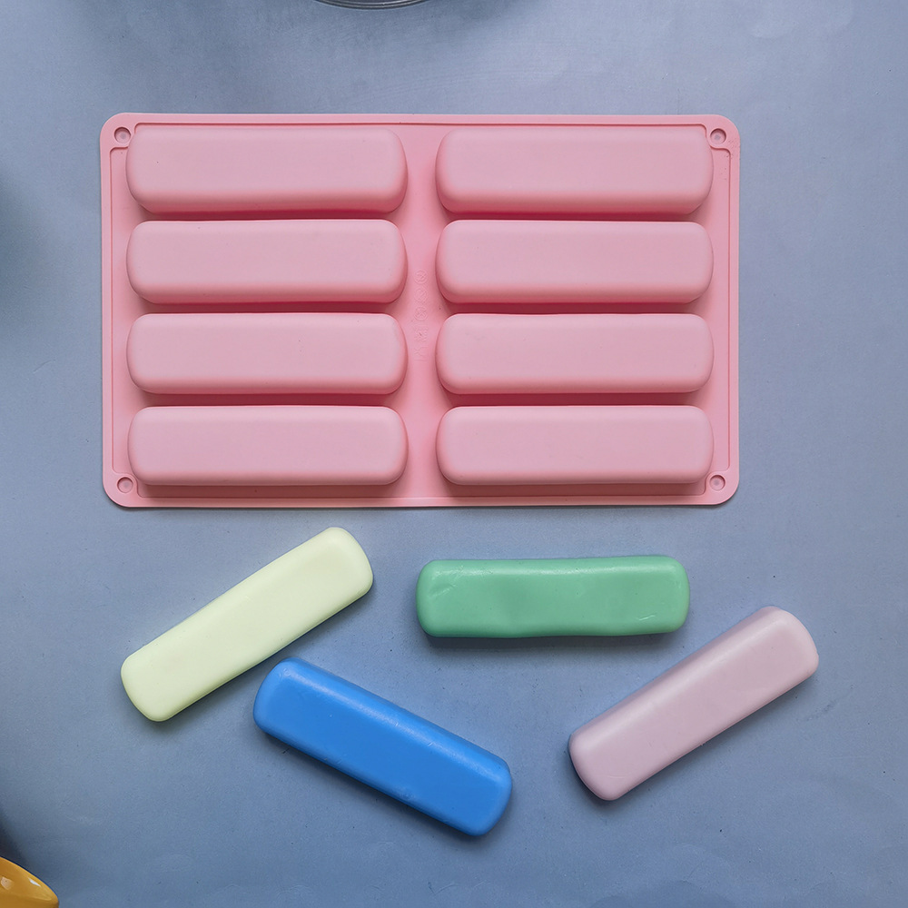 8 galletas de dedo 408 pastel de chocolate molde de silicona molde de jalea torta molde de pan herramientas de horneado