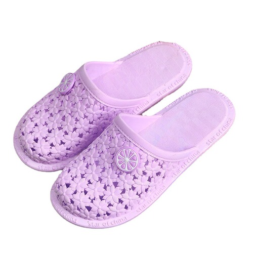  New Sandal Slippers for Women Summer Baotou Flat Croc Shoes Home Indoor and Outdoor Lazy Student Slippers