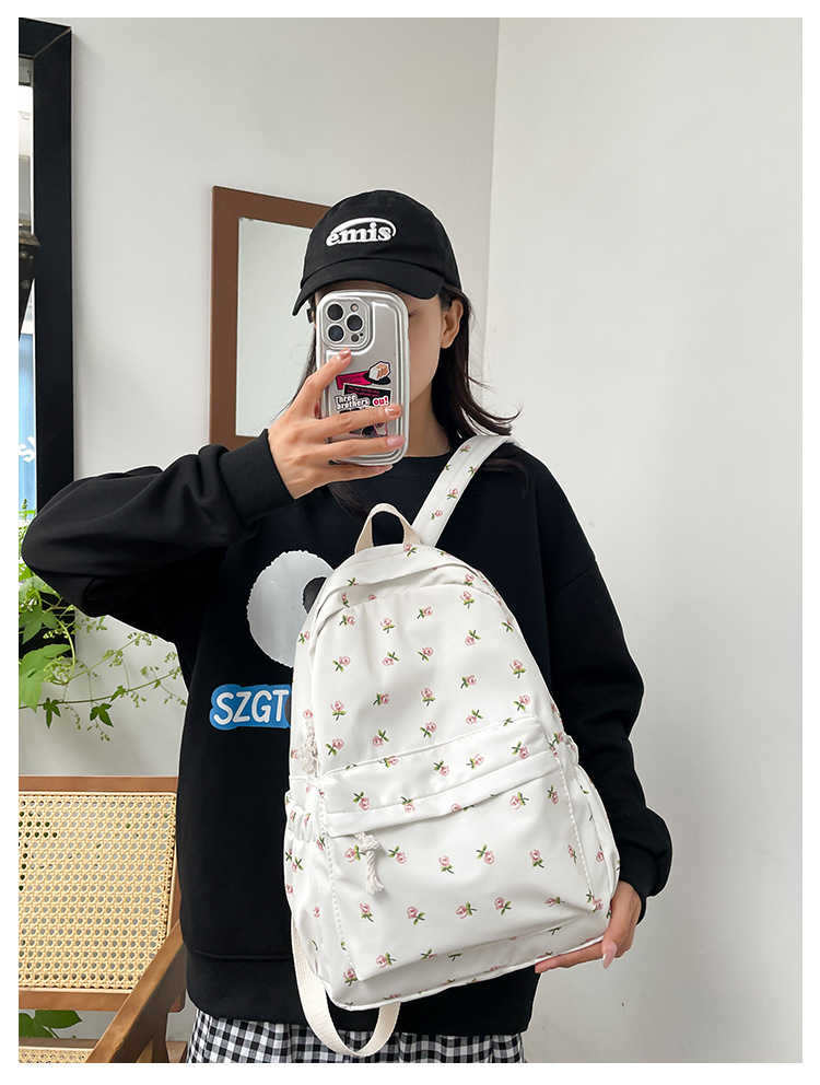 Flower Casual Daily Women's Backpack display picture 1