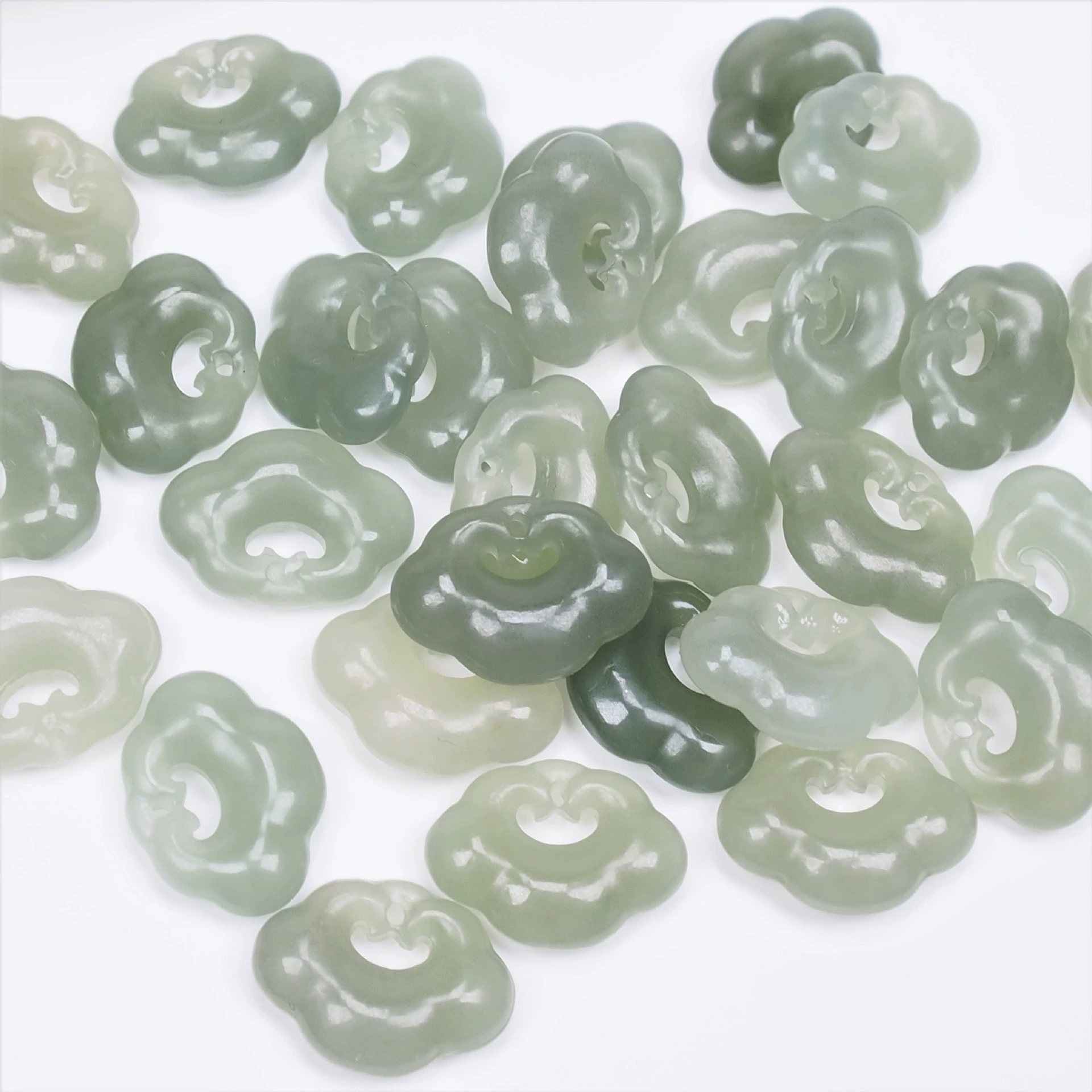 Фабрика Оптовая Натуральный Материал Цинхай Hetian Нефрит Ruyi Замок Аксессуары DIY Джокер Hetian Нефрит Замок Аксессуары