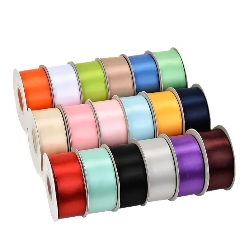 Accesorios de ropa de correas en línea Accesorios para el cabello Envases de boda Cintas de un solo lado Cintas de borde ancho Material de bricolaje 196 colores