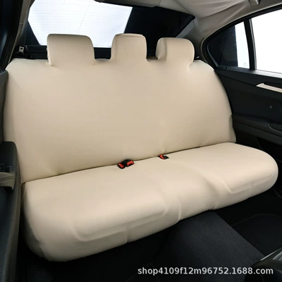 Ice Silk Cool Car Rear Seat Cover Elastic One-Piece Universal Car Seat Cushion Cover Fully Surrounded by Breathable Dustproof (Universal seat cover) - rear-one-piece-seat-cover-bingsmika-one-size-fits-all