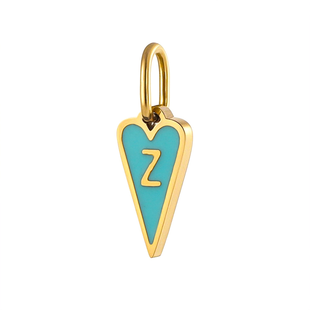 1g Weight Pendant Jewelry Making Type DIY Ornament Accessories Classification 1 Piece, 1 Set Quantity 304 Stainless Steel Material Letter Pattern All Seasons Season Polished Finish Enamel Design Simple Style, Classic Style Style 1 Piece 1 Set 304 Stainless Steel Letter Polished Pendant DIY Ornament Accessories 15