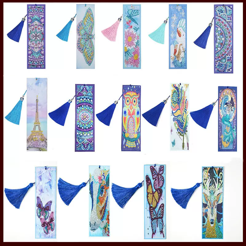 新款热卖DIY钻石画5d手工水晶钻异形钻创意书签跨境爆款 厂家直销