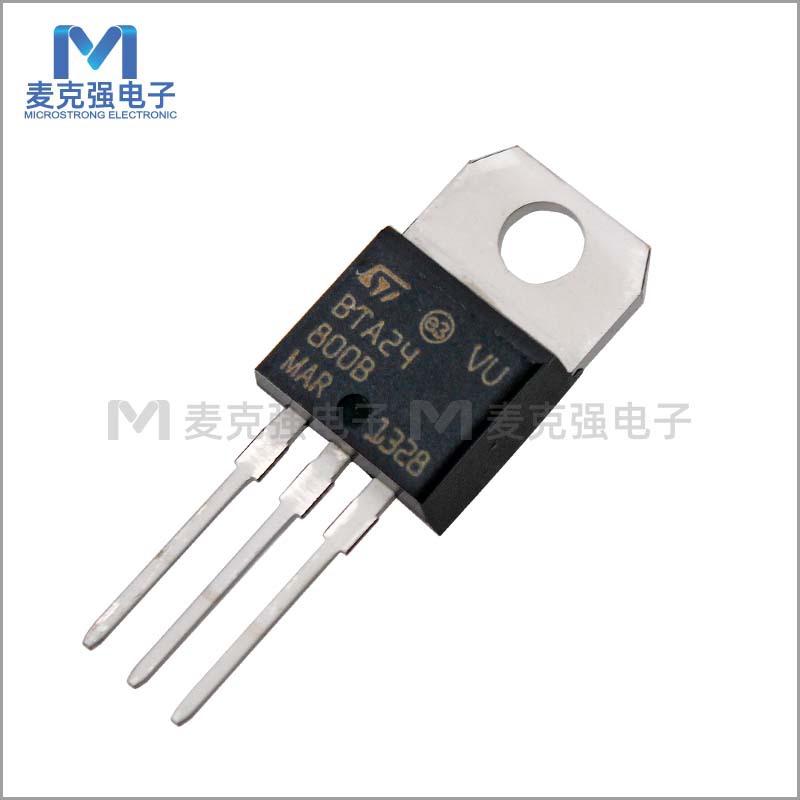 ST原装直插双向可控硅BTA24-800B TO-220晶闸管25A/800V正品全新