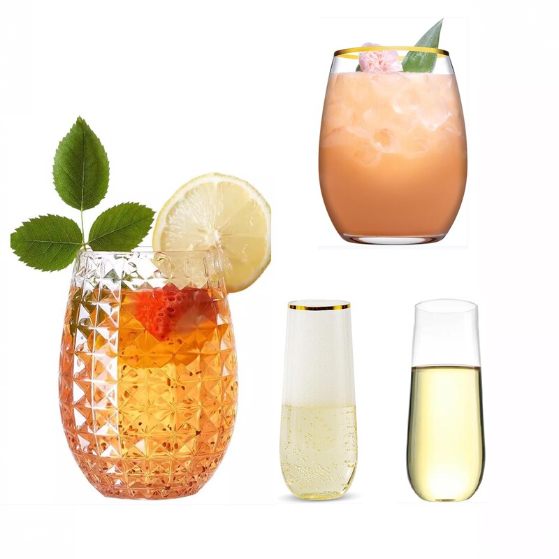 360ml Hawaiian Cup Pineapple Drink Cup Reusable Plastic Cup Cocktail Cup Whiskey Cup