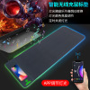 Graffiti wireless charge Mouse pad Waterproof leather RGB Four luminescence rubber Wristband Table mat