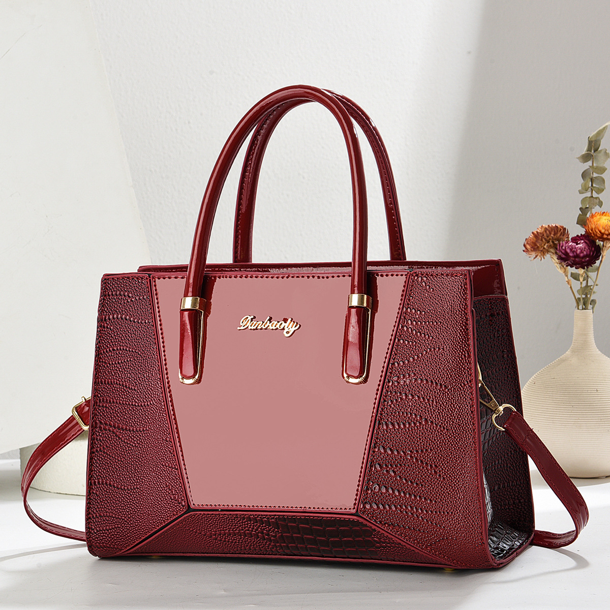 Bolso de mujer nuevo bolso de hombro de gran capacidad temperamento bolso de madre de cuero suave bolso de mujer de viaje de moda puede ser mensajero
