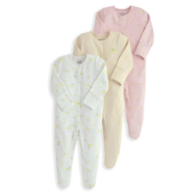 外国貿易の子供服春秋タイプの赤ちゃんのワンピースの長袖は足を包んでパジャマの新入生の赤ちゃんのプレゼントの箱を登ります。