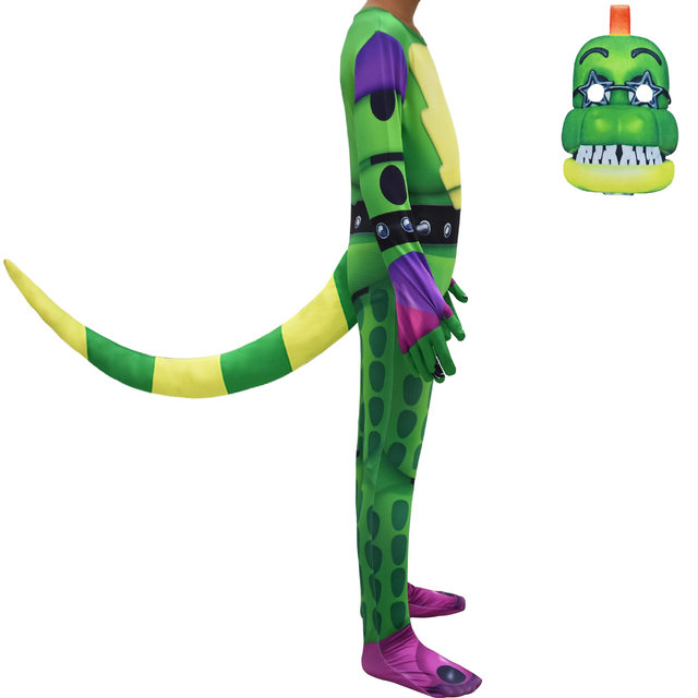 Crianças trajes de halloween anime sundrop fnaf sol palhaço coelho cosplay  roupas meninos menina bodysuit dos