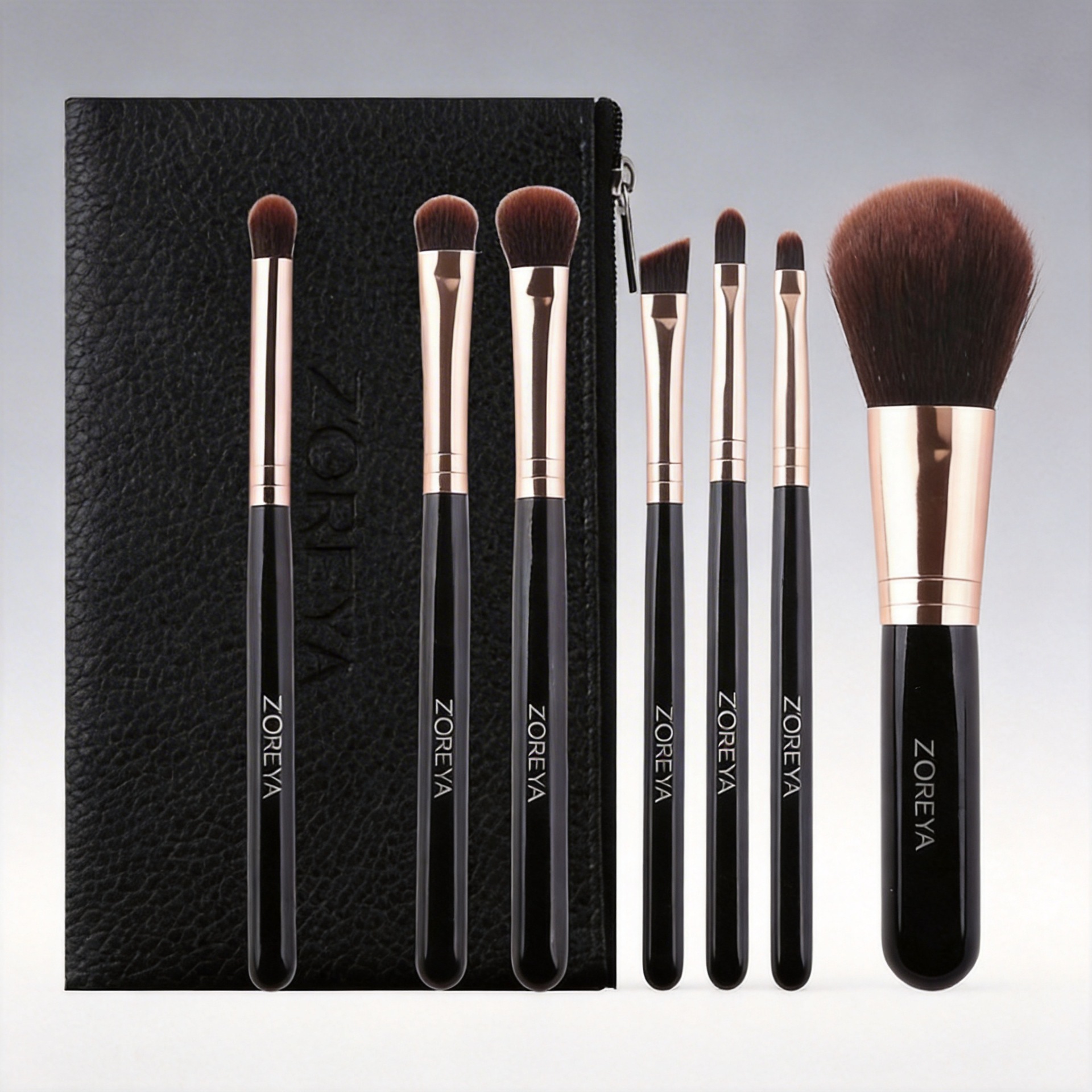 Principiante herramientas de belleza fácil llevar almacenamiento cepillo pequeño mini en Caja 7 pinceles maquillaje conjunto completo