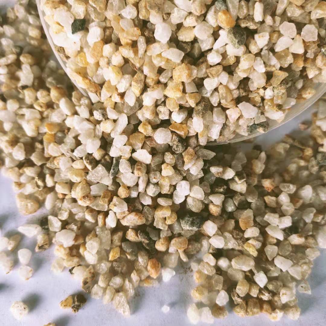 厂家供应黄金沙石英砂鱼缸造景底砂绿植铺面儿童砂水草砂量大从优