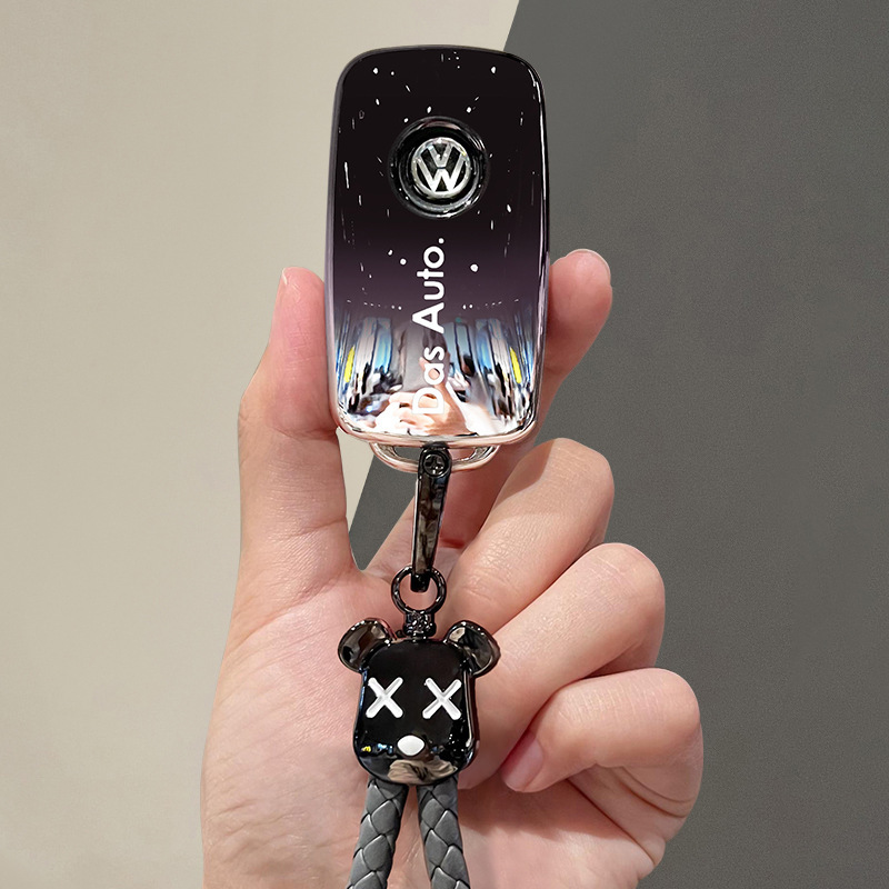 Suitable for Volkswagen Sagitar Key Cover Bora Passat Polo Tanyue Magotan Car Tuyue New Model Lavida Shell Buckle