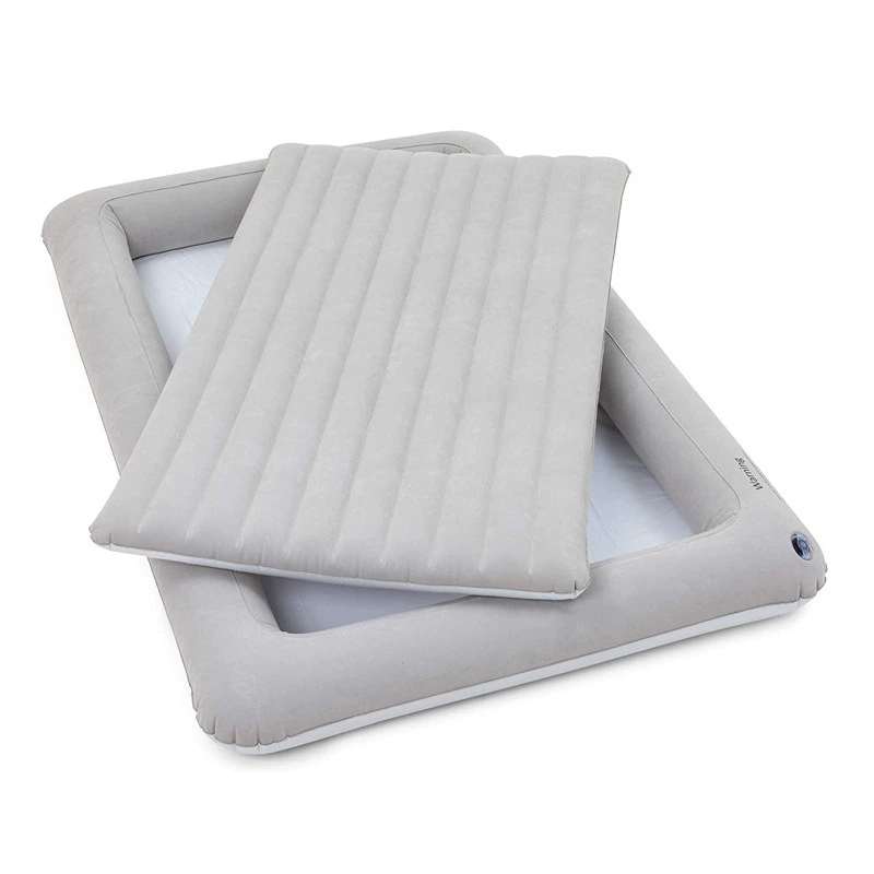 Прямая Надувная Детская кровать с фабрики, детский матрас для путешествий, портативная надувная кровать, флокирующий матрас для младенцев