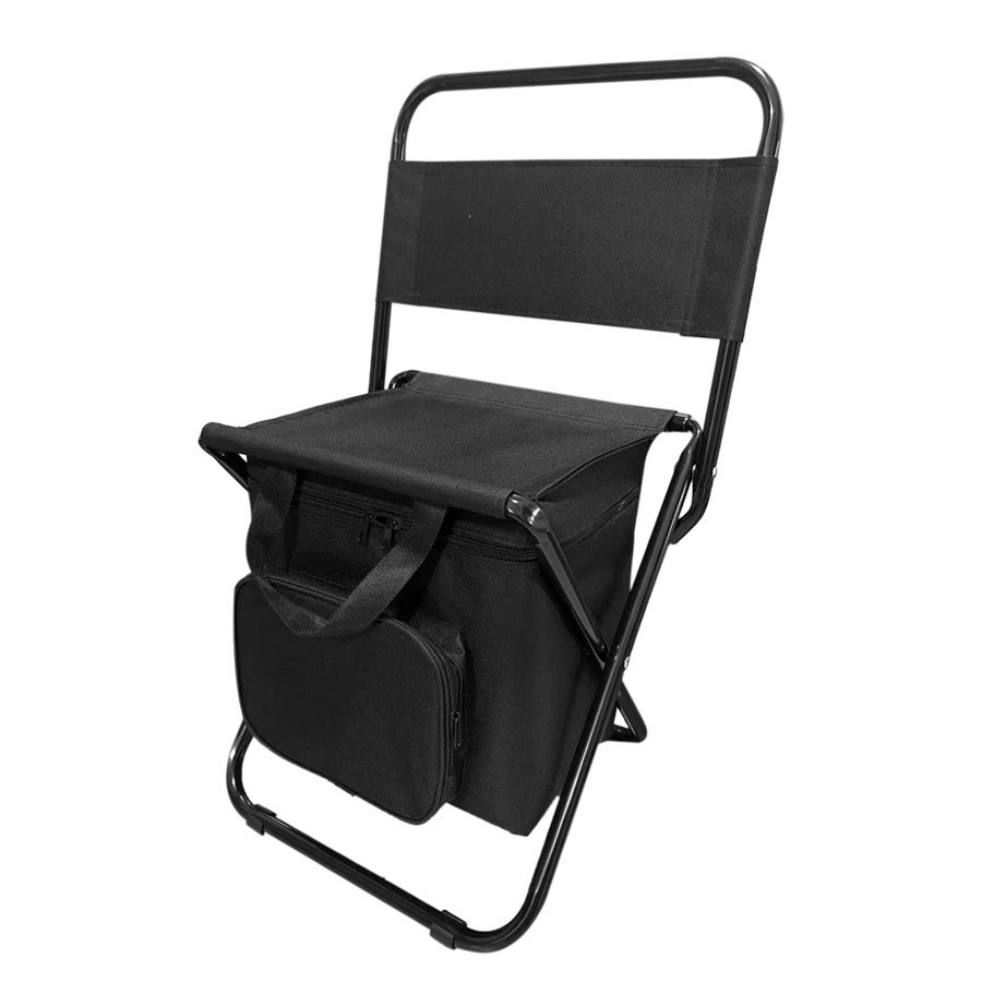 Al Aire Libre portátil ocio camping pesca silla plegable bolsa de hielo silla con bolsa de almacenamiento con función de aislamiento respaldo tres en uno
