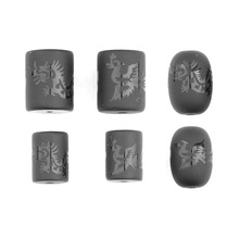 DIY散珠配件 黑玛瑙龙凤桶珠 黑曜石龙凤桶珠 散珠 柱子