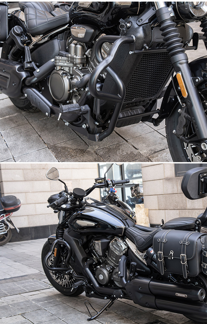 Suitable for Benda Black Flag 600 bumper, front guard bar, engine guard bar, motorcycle bumper modification accessories
