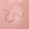 Hollow love splicing bracelet