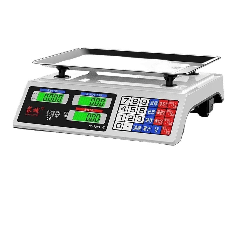 Balanza electrónica Rongcheng comercial pequeño negocio casa pesaje electrónico venta de verduras puestos de cocina kg