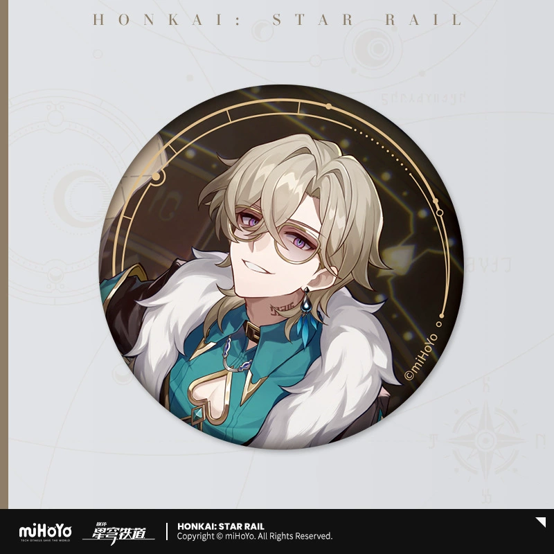 Коллекционный значок (Honkai: Star Rail) — персонаж, цветной картон на подложке, одиночный