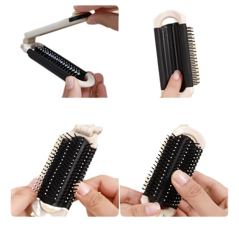 Folding brush, handheld air bag, soft heel, massager
