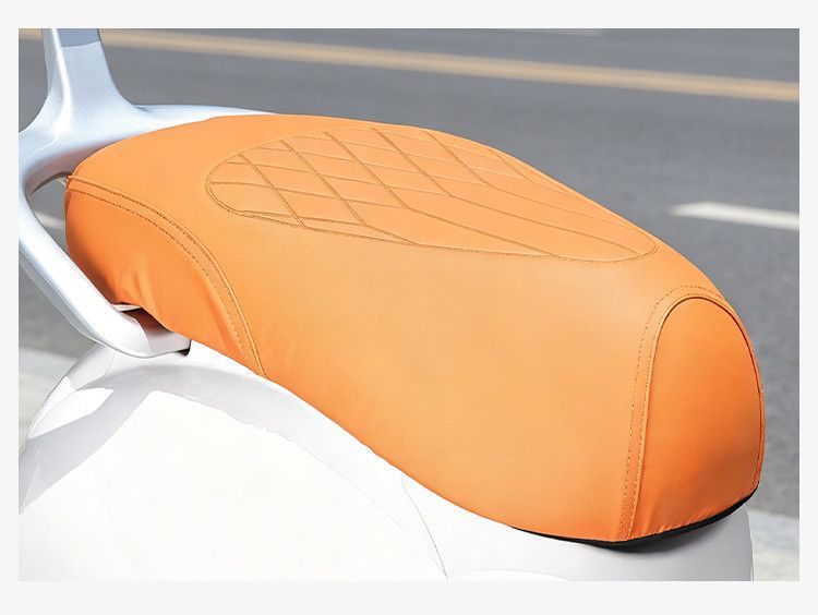 Electric vehicle leather seat cushion cover, waterproof seat cover, scooter thickened PU seat protector, sun-proof seat cover