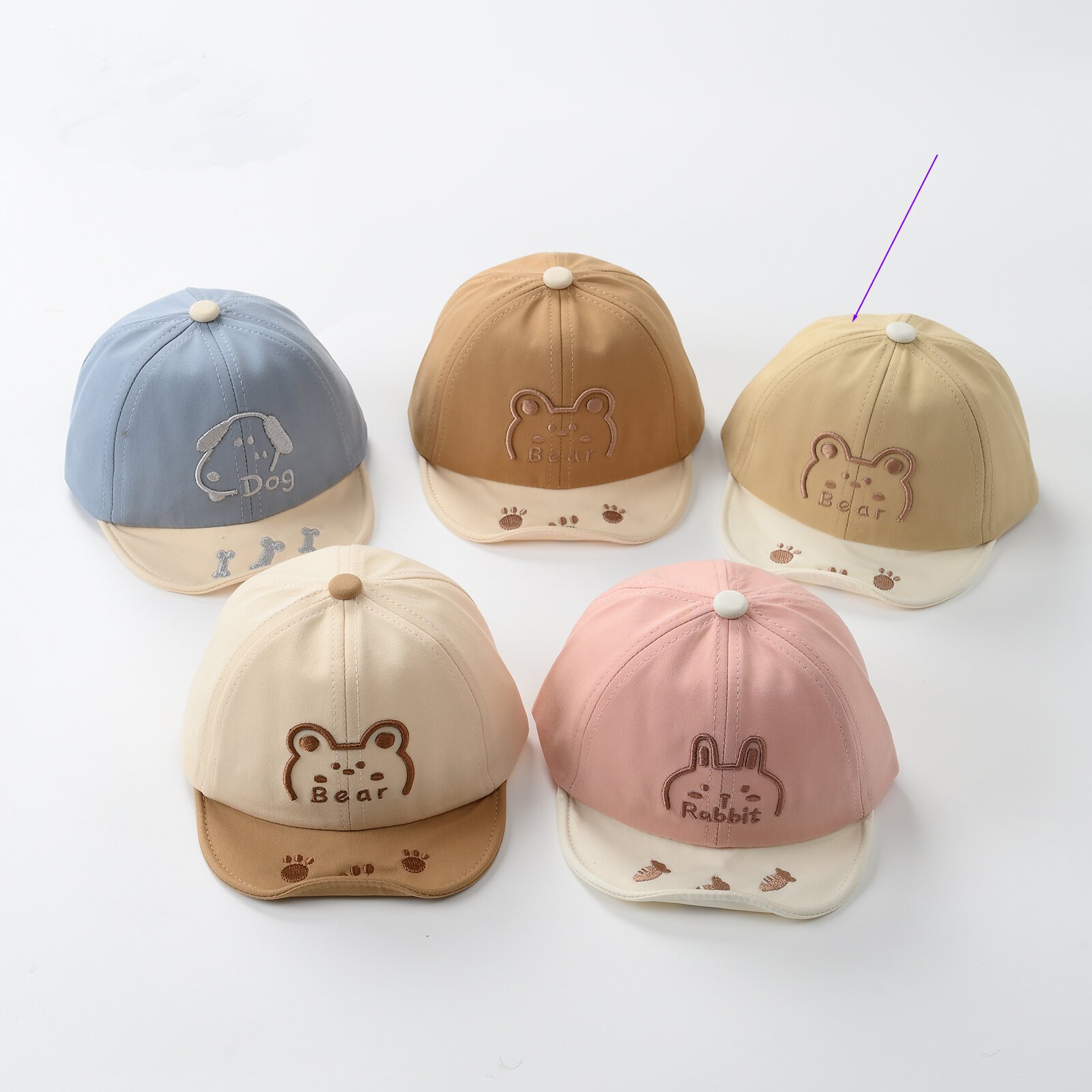 Sombreros para bebés primavera y otoño delgados sombreros para bebés sombreros de béisbol masculinos sombreros solares para bebés lindos sombreros de boca de pato verano