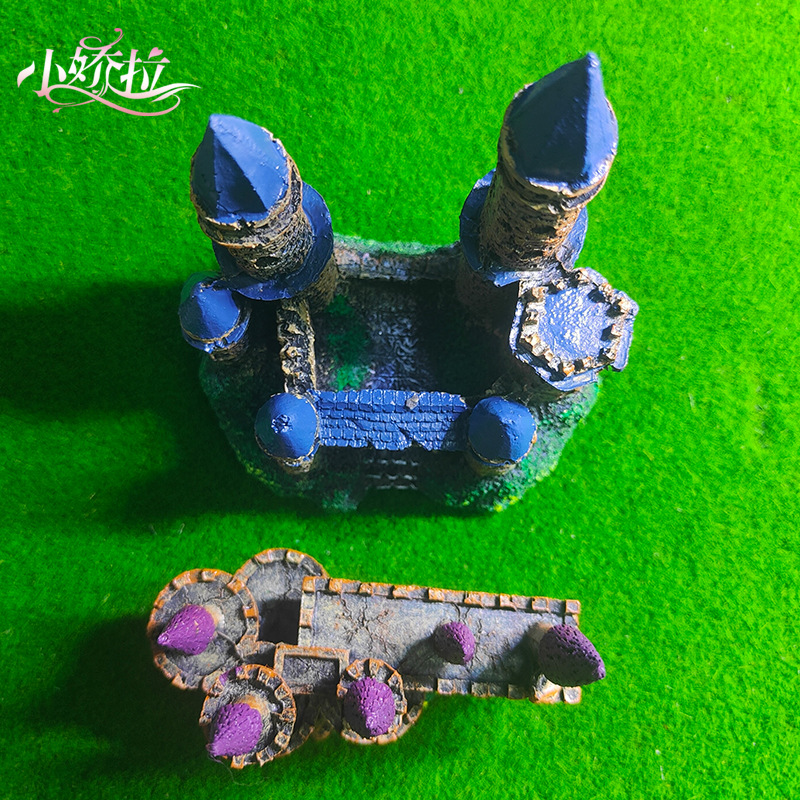 Nuevas decoraciones de pecera, castillos con aguja de estilo europeo, mansión antigua, jardinería, decoraciones de paisajismo, diseño de paisaje pequeño y pequeño