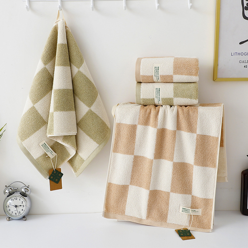 Organic cotton towels, colorful cotton face towels, pure cotton towels for men and women, household use, suitable for children and pregnant women, thickened and can be embroidered