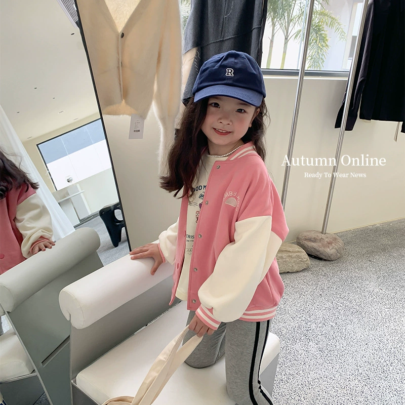 Children's baseball demi-season uniform for leisure, jacket for men and women, Korean style