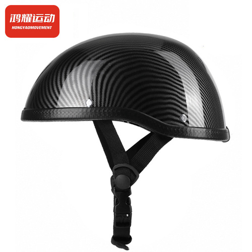 Half helmet summer retro Harley riding scoop helmet Prince bicycle four seasons half helmet gray breathable men's and women's cycling helmet