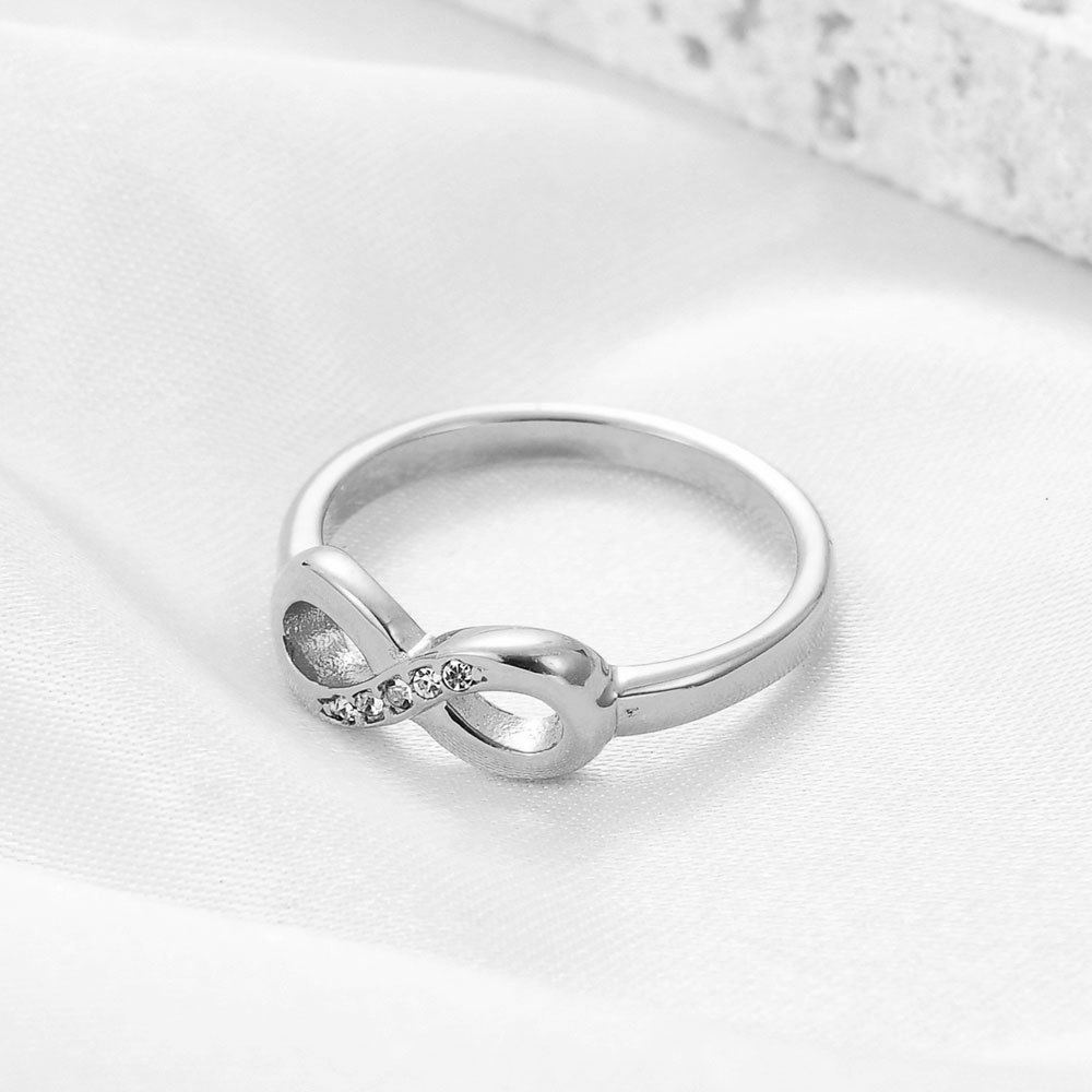 Street Occasion Titanium Steel Material Modern Style Number Titanium Steel Rings In Bulk
