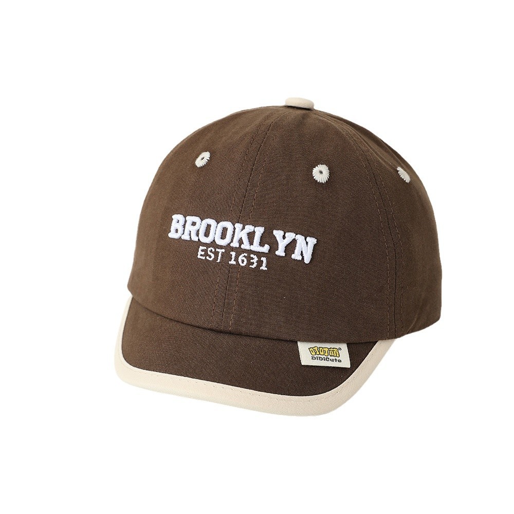 2025 primavera sombrero de niños bordado letras sombrero de béisbol bebé sombrero de bordes cortos sombrero de boca de pato sombrero para niños y niñas sombrero de sombrero