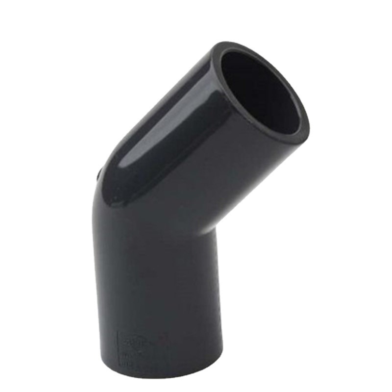 厦门协羽 UPVC化工水管 PVC45度斜角弯头现货日标PVC水管配件