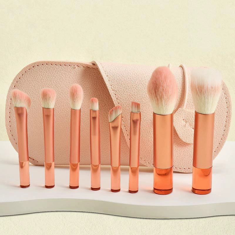 Small brush, handheld face blush, 8 pieces