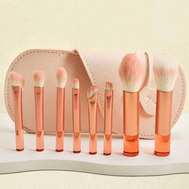 Small brush, handheld face blush, 8 pieces